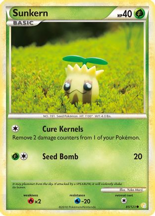 Sunkern 085/123  - Reverse Holofoil HeartGold SoulSilver - Common
