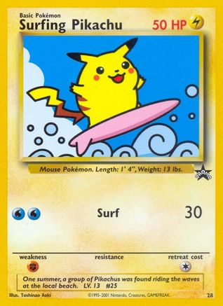 Surfing Pikachu 028/53  WoTC Promo - Promo
