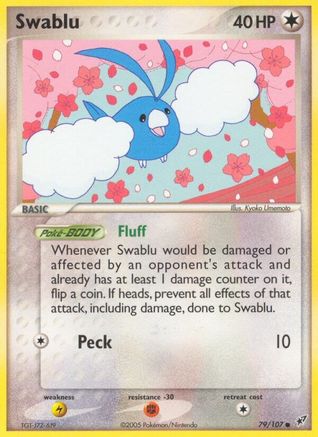 Swablu 079/107  - Reverse Holofoil Deoxys - Common