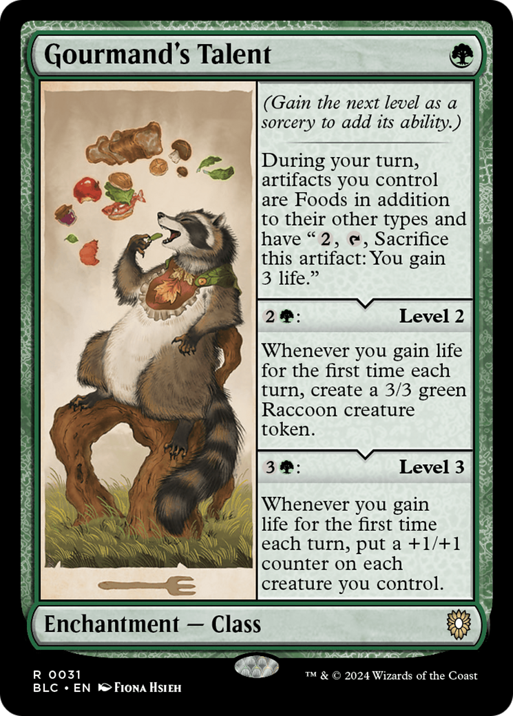 Gourmand's Talent (BLC-031)  - Bloomburrow Commander