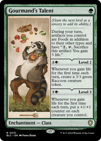 Gourmand's Talent (BLC-031)  - Bloomburrow Commander
