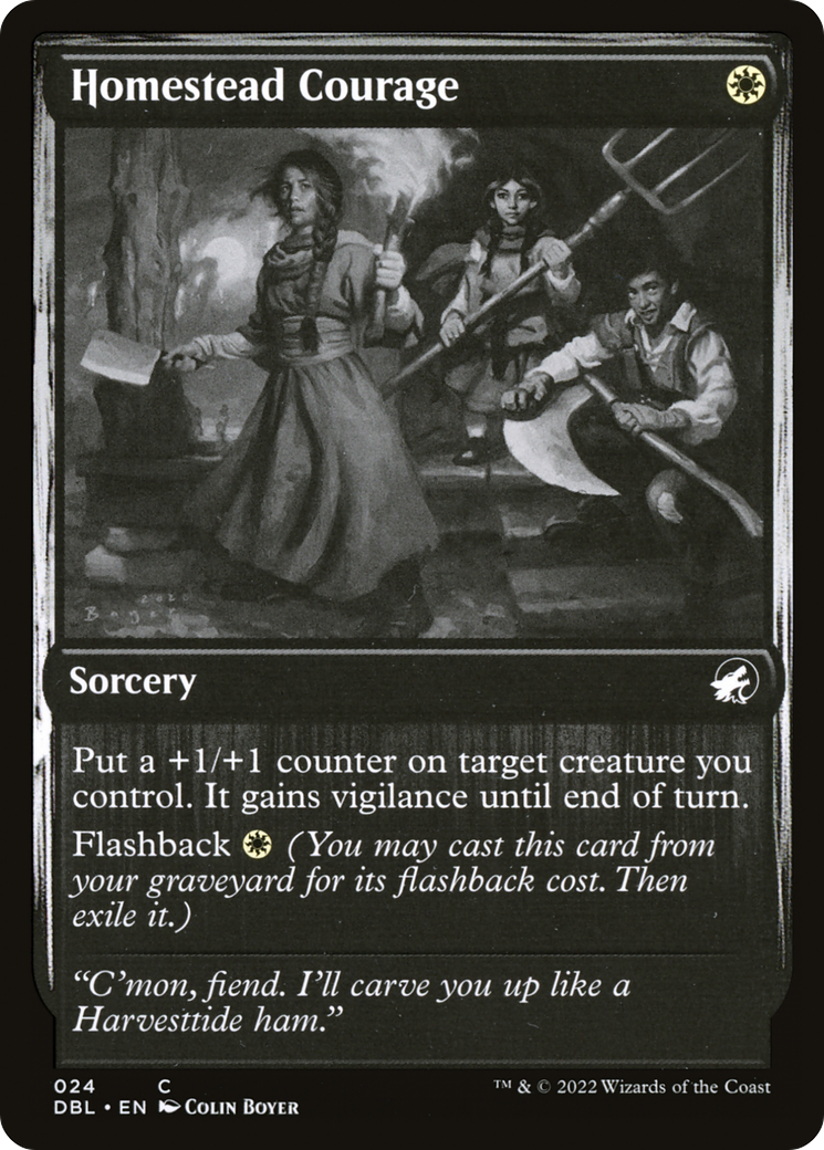 Homestead Courage (DBL-024)  - Innistrad: Double Feature