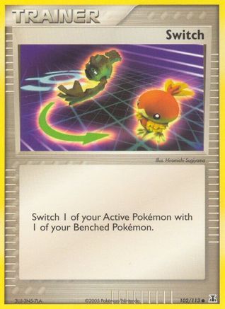 Switch 102/113  - Reverse Holofoil Delta Species - Common