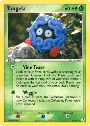 Tangela 030  - Reverse Holofoil FireRed & LeafGreen - Rare