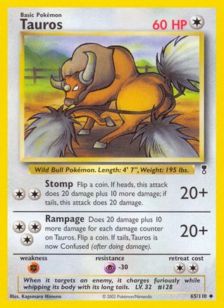 Tauros 065  Legendary Collection - Uncommon