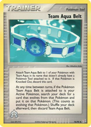 Team Aqua Belt 076  - Reverse Holofoil Team Magma vs Team Aqua - Uncommon