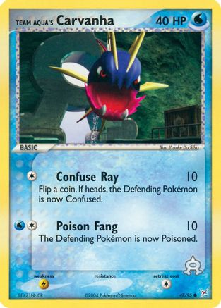 Team Aqua's Carvanha 047/95  Team Magma vs Team Aqua - Common