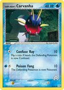 Team Aqua's Carvanha 047/95  - Reverse Holofoil Team Magma vs Team Aqua - Common