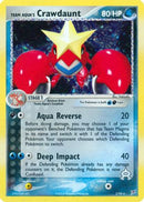 Team Aqua's Crawdaunt 002/95  - Reverse Holofoil Team Magma vs Team Aqua - Holo Rare