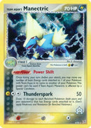 Team Aqua's Manectric 004/95  - Reverse Holofoil Team Magma vs Team Aqua - Holo Rare