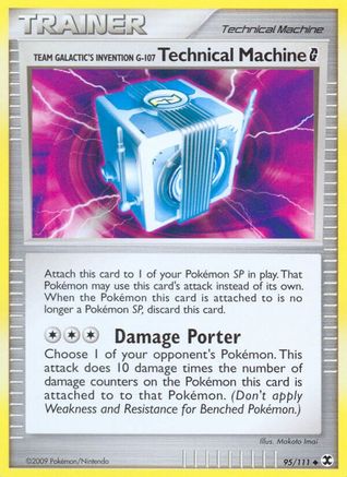 Team Galactic's Invention G-107 Technical Mach. G 095  - Reverse Holofoil Rising Rivals - Uncommon