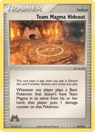 Team Magma Hideout 083  - Reverse Holofoil Team Magma vs Team Aqua - Uncommon