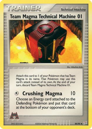 Team Magma Technical Machine 01 084  - Reverse Holofoil Team Magma vs Team Aqua - Uncommon