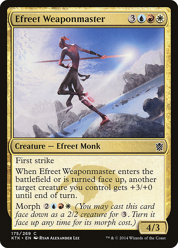 Efreet Weaponmaster (KTK-175)  Foil - Khans of Tarkir