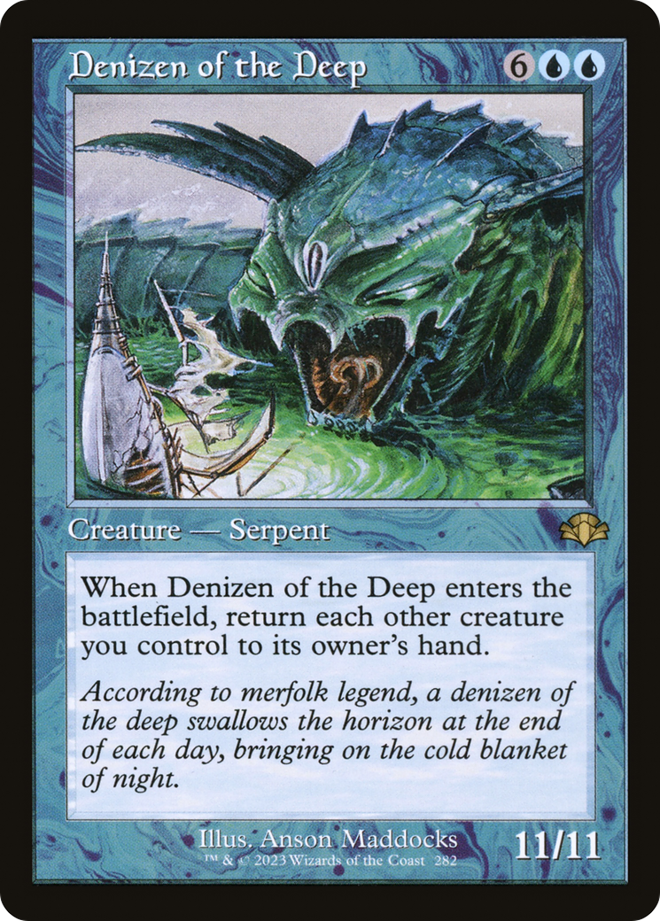 Denizen of the Deep (Retro Frame) (DMR-282)  - Dominaria Remastered