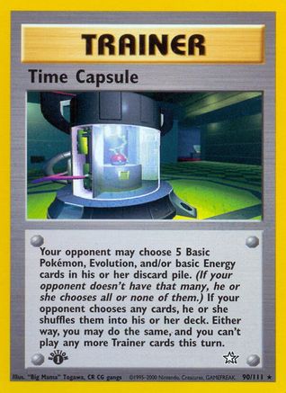 Time Capsule 090/111  - Unlimited Neo Genesis - Rare