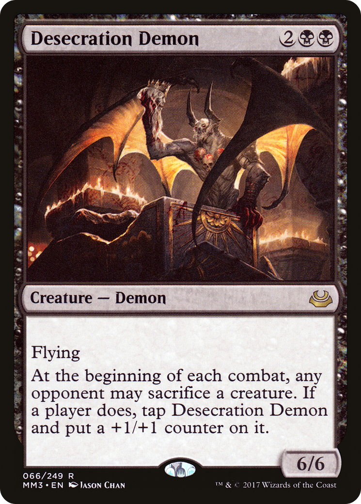 Desecration Demon (MM3-066) - Modern Masters 2017