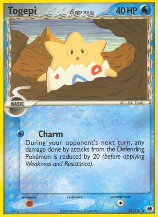 Togepi (Delta Species) 041  Dragon Frontiers - Uncommon