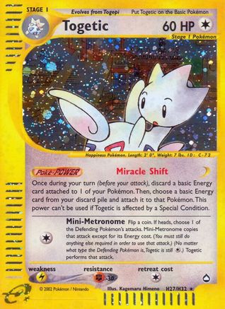 Togetic (H27) H27  - Holofoil Aquapolis - Holo Rare