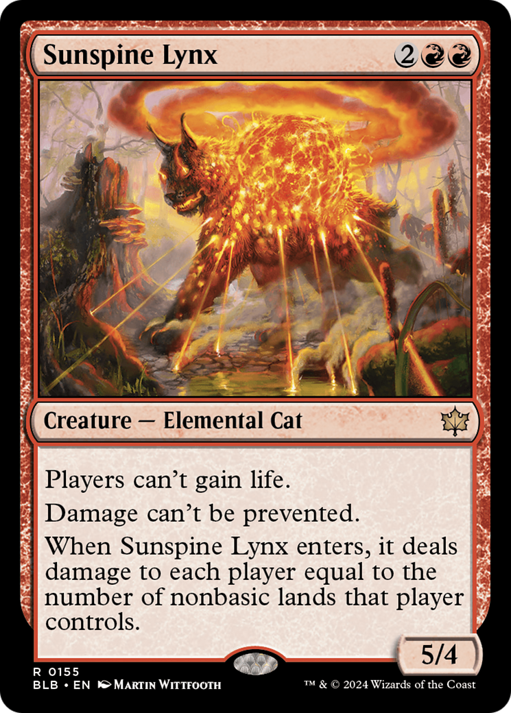 Sunspine Lynx (BLB-155)  - Bloomburrow