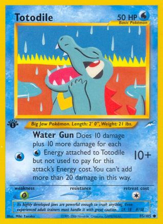 Totodile 085/105  - Unlimited Neo Destiny - Common
