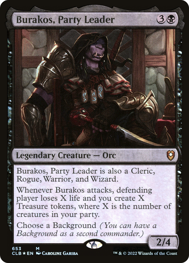 Burakos, Party Leader (CLB-653)  Foil - Commander Legends: Battle for Baldur's Gate