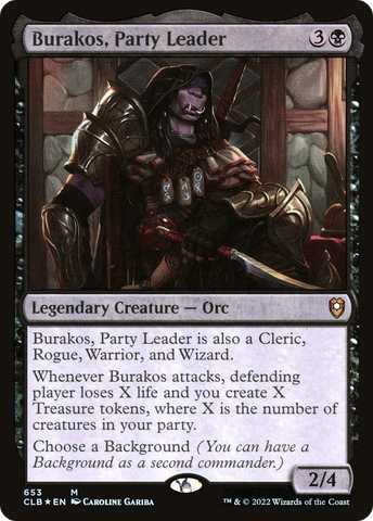Burakos, Party Leader (CLB-653)  Foil - Commander Legends: Battle for Baldur's Gate