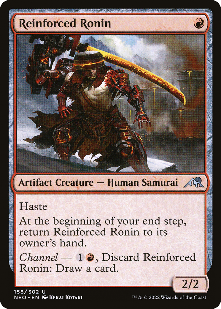 Reinforced Ronin (NEO-158)  Foil - Kamigawa: Neon Dynasty