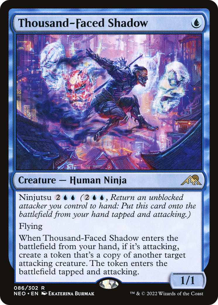 Thousand-Faced Shadow (NEO-086)  Foil - Kamigawa: Neon Dynasty