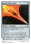Sword of the Meek (White Border) (MB2-098)  - Mystery Booster 2