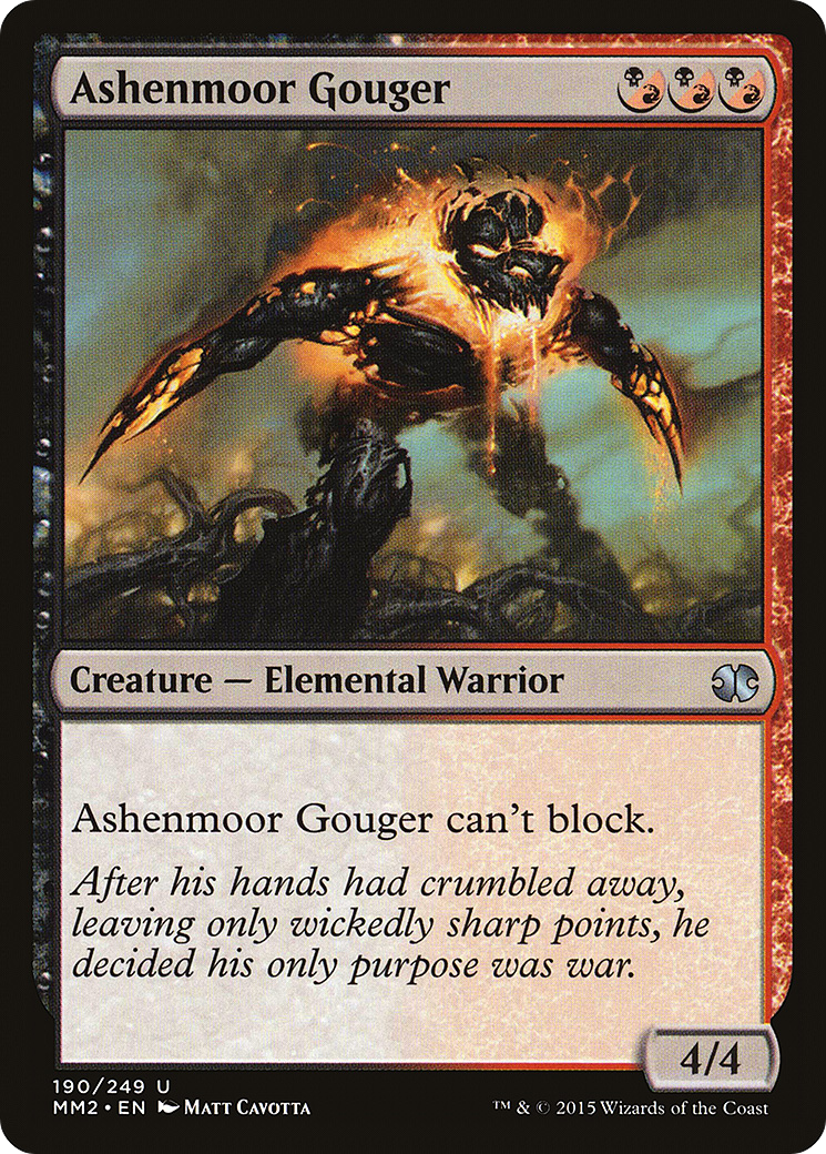 Ashenmoor Gouger (MM2-190)  Foil - Modern Masters 2015