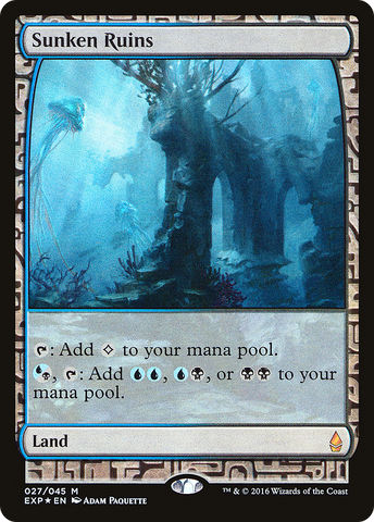 Sunken Ruins (EXP-027)  Foil - Zendikar Expeditions