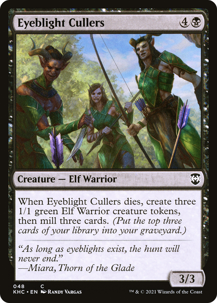 Eyeblight Cullers (KHC-048)  - Kaldheim Commander