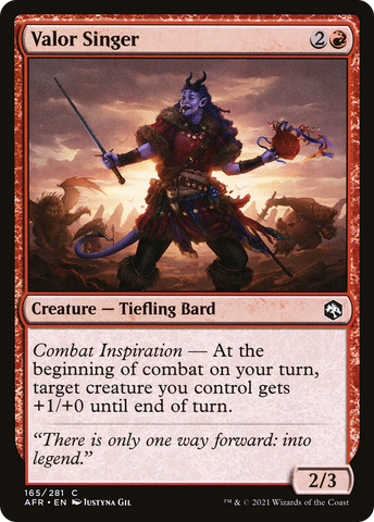 Valor Singer (AFR-165)  Foil - Adventures in the Forgotten Realms