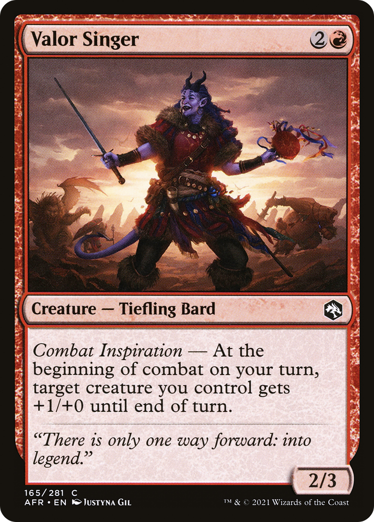 Valor Singer (AFR-165) - Adventures in the Forgotten Realms