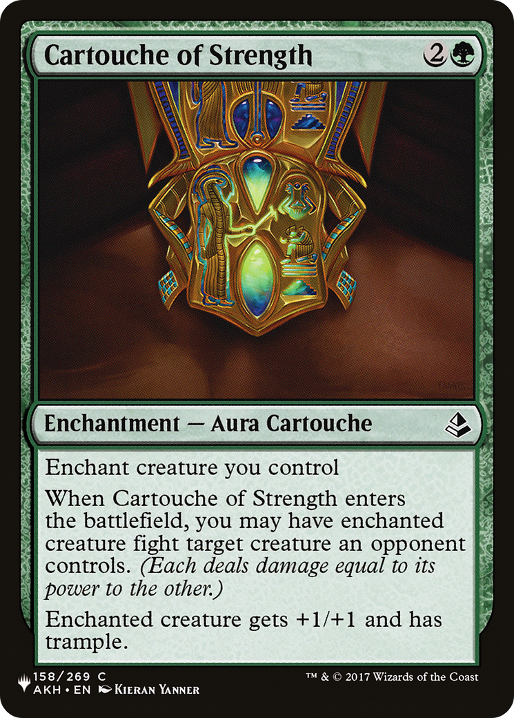 Cartouche of Strength (LIST-AKH-158)  - The List
