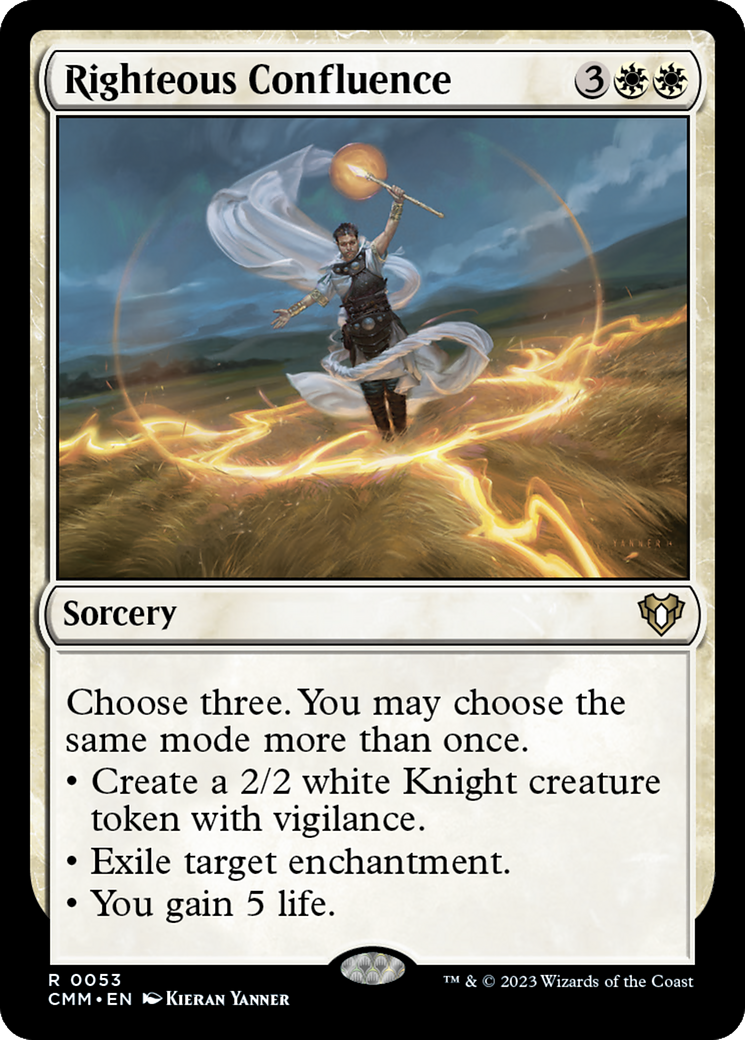Righteous Confluence (CMM-053)  Foil - Commander Masters