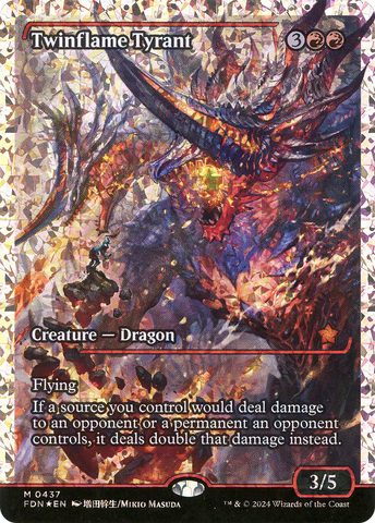 Twinflame Tyrant (FDN-437)  Foil - Foundations: (Showcase)