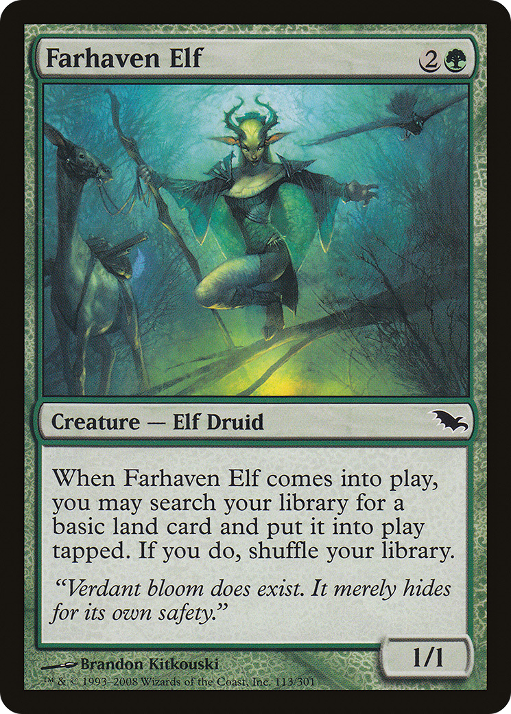 Farhaven Elf (SHM-113) - Shadowmoor Foil