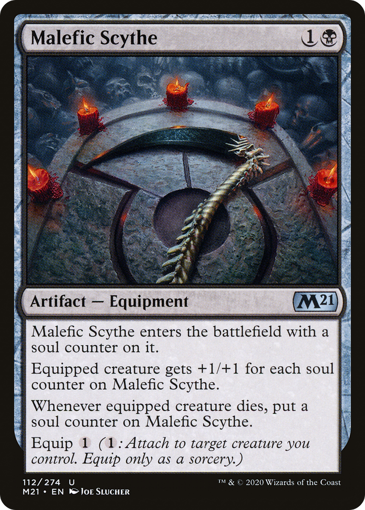 Malefic Scythe (M21-112)  Foil - Core Set 2021