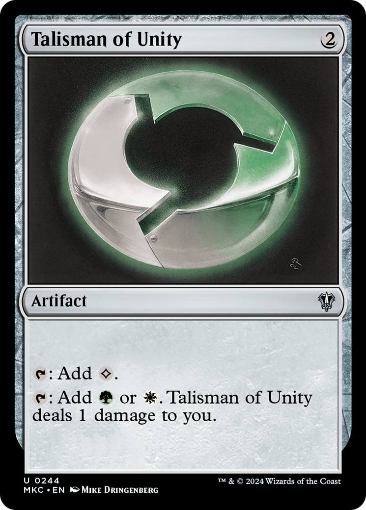 Talisman of Unity (MKC-244)  - Murders at Karlov Manor Commander