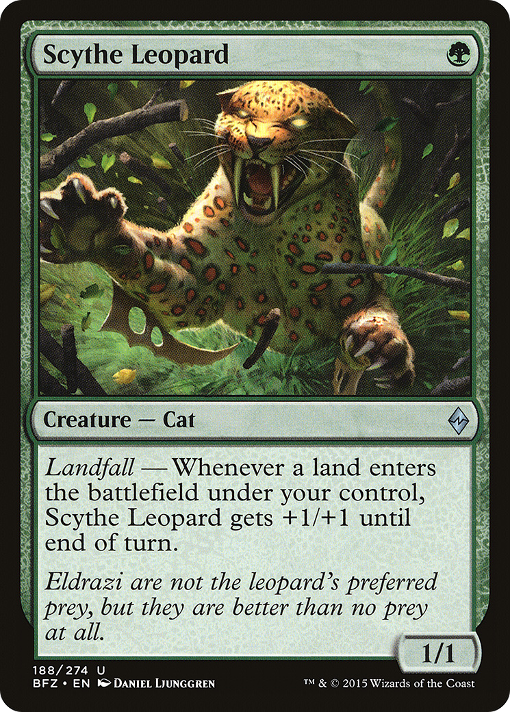 Scythe Leopard (BFZ-188)  Foil - Battle for Zendikar