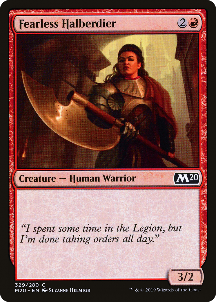 Fearless Halberdier (M20-329)  - Core Set 2020