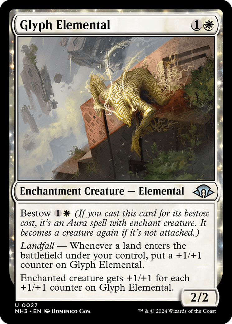 Glyph Elemental (MH3-027)  Foil - Modern Horizons 3: (enchantment)