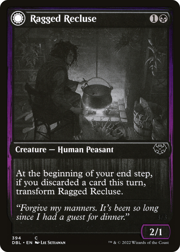 Ragged Recluse (DBL-394)  - Innistrad: Double Feature: (Double Faced Transform)