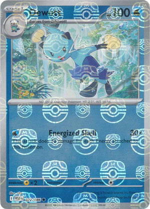 Dewott (Master Ball Pattern) 022/086  - Holofoil SV White Flare - Common
