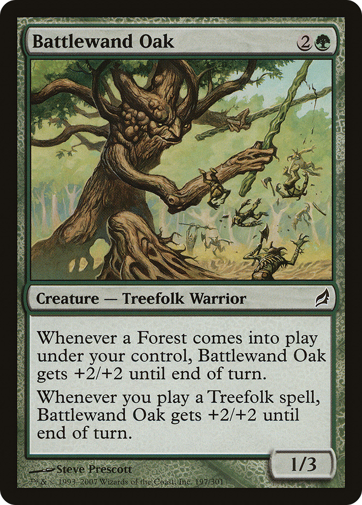 Battlewand Oak (LRW-197)  Foil - Lorwyn