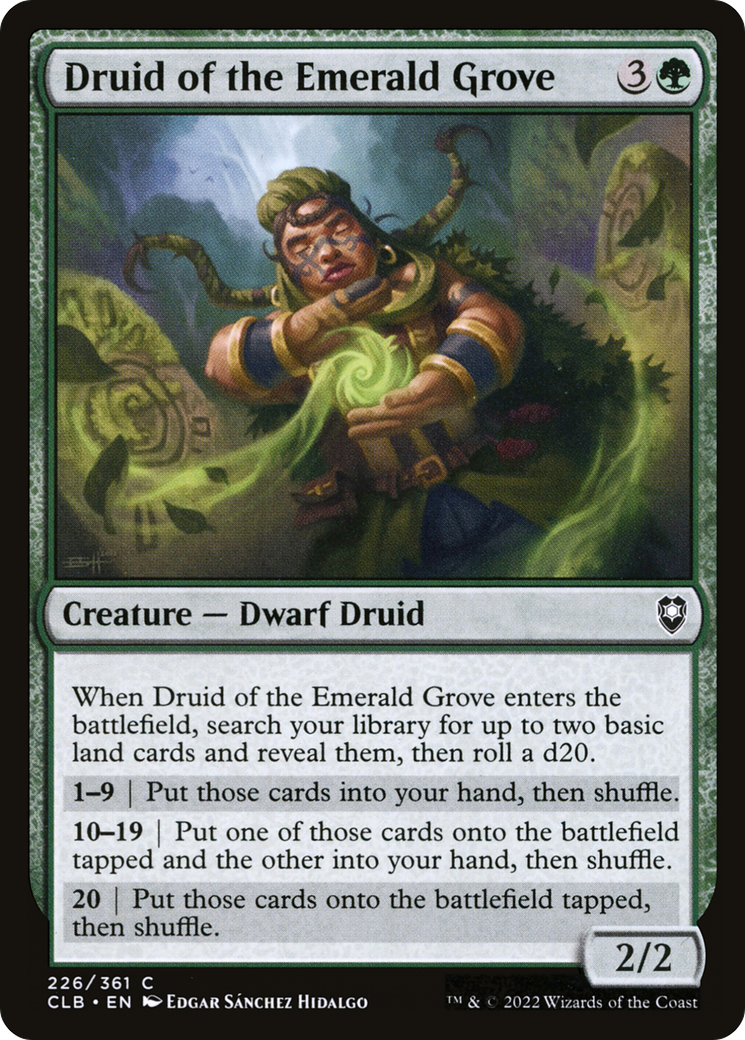 Druid of the Emerald Grove (CLB-226)  Foil - Commander Legends: Battle for Baldur's Gate