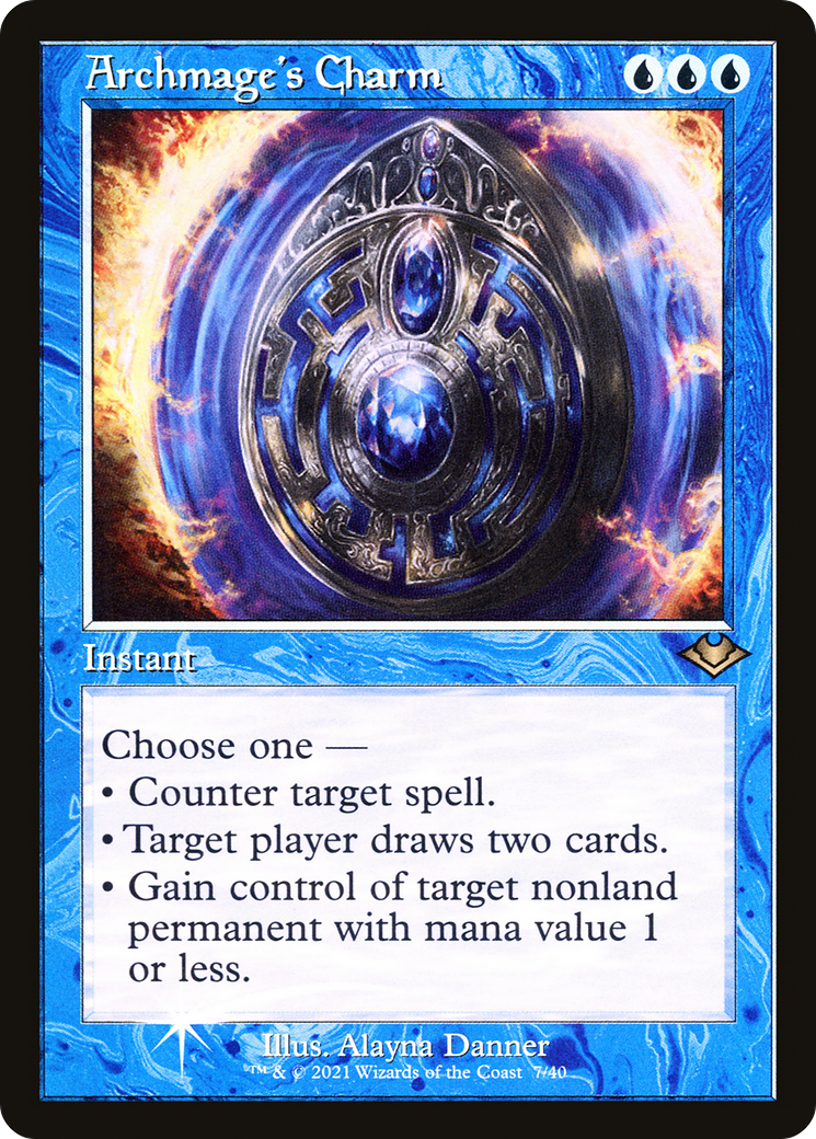 Archmage's Charm (Retro Frame) (MH1-007)  Foil - Modern Horizons 1 Timeshifts