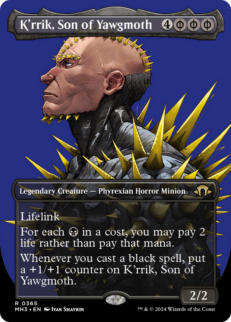 K'rrik, Son of Yawgmoth (Borderless) (MH3-365)  - Modern Horizons 3